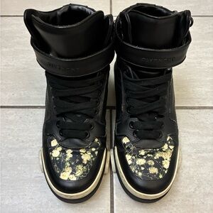 Givenchy Tyson Floral Black High Top Sneakers